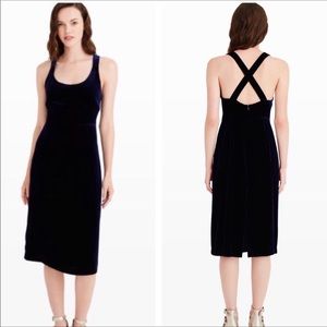 Club Monaco navy velvet vintage dress size0